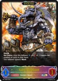 King Elephant (Evolved) (Showdown 2024) - Shadowverse: Evolve Promo Cards - Shadowverse: Evolve card