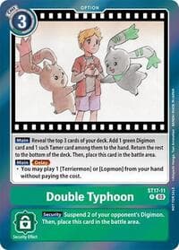 Double Typhoon (Secret Crisis: Movie Memorial Pack) - Secret Crisis - Digimon Card Game card