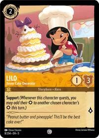 Lilo - Junior Cake Decorator - Shimmering Skies - Disney Lorcana card