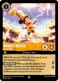 Minnie Mouse - Drum Major - Shimmering Skies - Disney Lorcana card