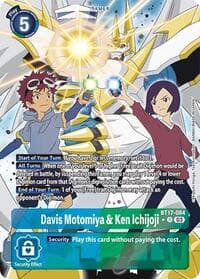 Davis Motomiya & Ken Ichijoji (Alternate Art) - Secret Crisis - Digimon Card Game card