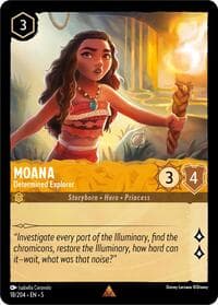 Moana - Determined Explorer - Shimmering Skies - Disney Lorcana card
