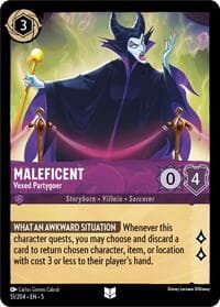 Maleficent - Vexed Partygoer - Shimmering Skies - Disney Lorcana card