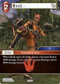 Monk - Hidden Trials - Final Fantasy TCG card