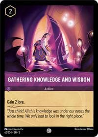 Gathering Knowledge and Wisdom - Shimmering Skies - Disney Lorcana card