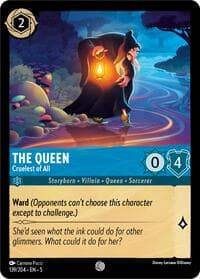 The Queen - Cruelest of All - Shimmering Skies - Disney Lorcana card