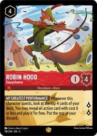 Robin Hood - Sharpshooter - Shimmering Skies - Disney Lorcana card