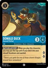 Donald Duck - Focused Flatfoot - Shimmering Skies - Disney Lorcana card