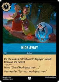 Hide Away - Shimmering Skies - Disney Lorcana card