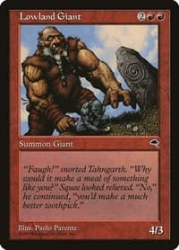 Lowland Giant - Tempest - Magic: The Gathering card