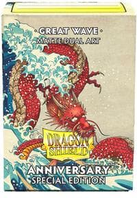 Dragon Shield Dual Matte: Anniversary Special Edition - Great Wave (100-pack) - Dragon Shield Card Sleeves - Card Sleeves card