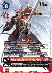 Gallantmon: Crimson Mode ACE (Alternate Art) - Secret Crisis - Digimon Card Game card