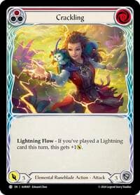Crackling (Red) - 1st Strike - Flesh and Blood TCG card