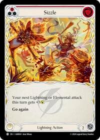 Sizzle (Red) - 1st Strike - Flesh and Blood TCG card