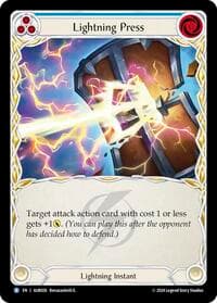 Lightning Press - 1st Strike - Flesh and Blood TCG card