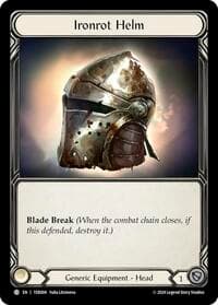 Ironrot Helm (TER) - 1st Strike - Flesh and Blood TCG card