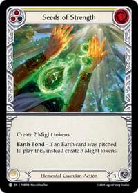 Seeds of Strength (Yellow) - 1st Strike - Flesh and Blood TCG card