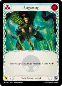 Burgeoning (Blue) - 1st Strike - Flesh and Blood TCG card