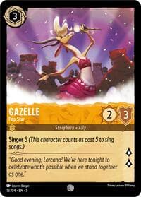 Gazelle - Pop Star - Shimmering Skies - Disney Lorcana card