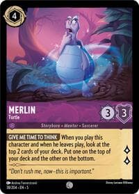 Merlin - Turtle - Shimmering Skies - Disney Lorcana card