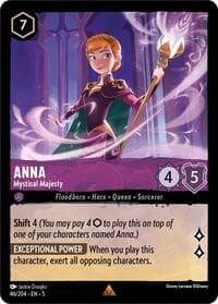 Anna - Mystical Majesty - Shimmering Skies - Disney Lorcana card