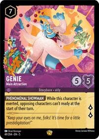 Genie - Main Attraction - Shimmering Skies - Disney Lorcana card