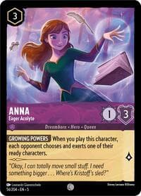 Anna - Eager Acolyte - Shimmering Skies - Disney Lorcana card