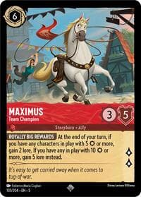 Maximus - Team Champion - Shimmering Skies - Disney Lorcana card