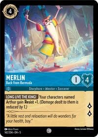 Merlin - Back from Bermuda - Shimmering Skies - Disney Lorcana card