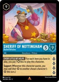 Sheriff of Nottingham - Bushel Britches - Shimmering Skies - Disney Lorcana card