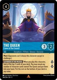 The Queen - Crown of the Council - Shimmering Skies - Disney Lorcana card