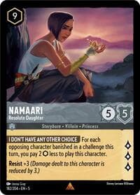 Namaari - Resolute Daughter - Shimmering Skies - Disney Lorcana card
