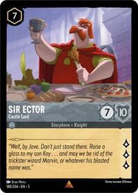 Sir Ector - Castle Lord - Shimmering Skies - Disney Lorcana card