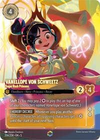 Vanellope von Schweetz - Sugar Rush Princess (Enchanted) - Shimmering Skies - Disney Lorcana card