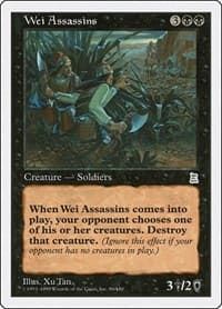 Wei Assassins - Portal Three Kingdoms - Magic: The Gathering card