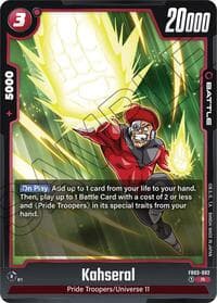 Kahseral - Raging Roar - Dragon Ball Super: Fusion World card