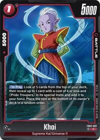 Khai - Raging Roar - Dragon Ball Super: Fusion World card
