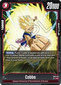 Cabba - Raging Roar - Dragon Ball Super: Fusion World card