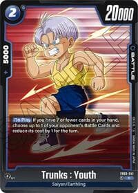 Trunks : Youth - Raging Roar - Dragon Ball Super: Fusion World card