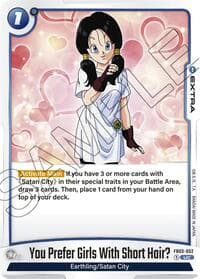 You Prefer Girls With Short Hair? - Raging Roar - Dragon Ball Super: Fusion World card