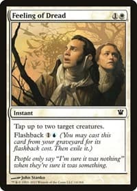 Feeling of Dread - Innistrad - Magic: The Gathering card