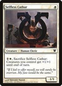 Selfless Cathar - Innistrad - Magic: The Gathering card