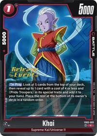 Khai - Raging Roar Release Event Cards - Dragon Ball Super: Fusion World card