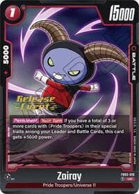 Zoiray - Raging Roar Release Event Cards - Dragon Ball Super: Fusion World card