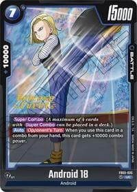 Android 18 - Raging Roar Release Event Cards - Dragon Ball Super: Fusion World card
