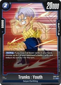Trunks : Youth - Raging Roar Release Event Cards - Dragon Ball Super: Fusion World card