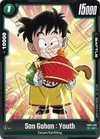 Son Gohan : Youth - FB03-065 - Raging Roar Release Event Cards - Dragon Ball Super: Fusion World card
