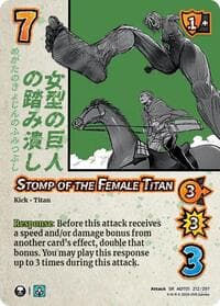 Stomp of the Female Titan - Attack on Titan: Battle for Humanity - UniVersus card