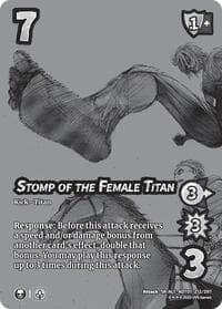 Stomp of the Female Titan (Alternate Art) - Attack on Titan: Battle for Humanity - UniVersus card