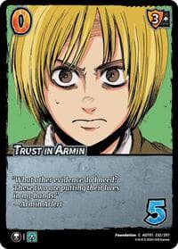 Trust in Armin - Attack on Titan: Battle for Humanity - UniVersus card